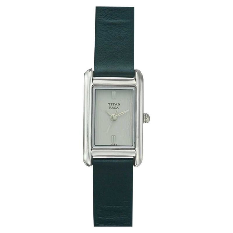 Titan Quartz Analog Silver Dial Watch for Women