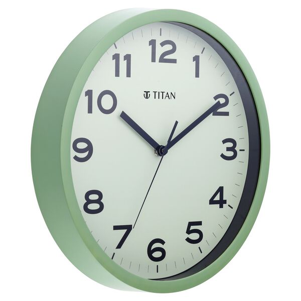 Titan Classic Light Green Wall Clock with Silent Sweep Technology - 30 cm x 30 cm (Medium) - image number 4