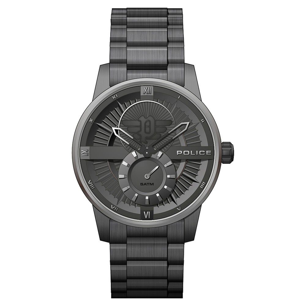 Buy Online Police grey Dial Stainless Steel Strap Watch for Men