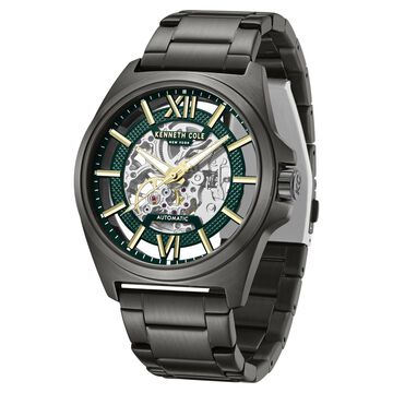 Kenneth Cole Automatic With Self Winding Automatic With Self Winding Green Dial Stainless Steel Strap Watch For Men