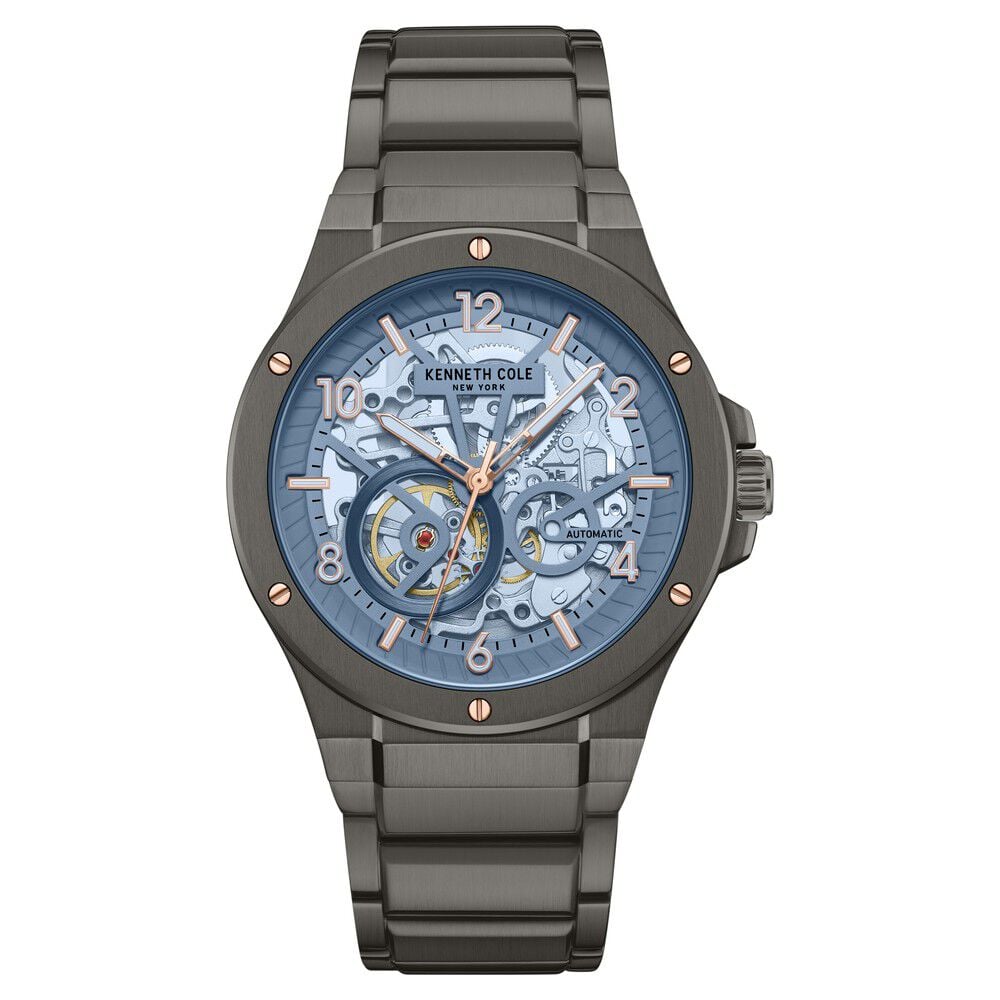 Kenneth Cole Black Automatic Stainless Steel Bracelet Watch For Men-image-14