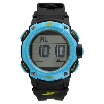 SF Super Fibre Digital Dial Plastic Strap Watch for Men