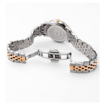 Roamer Classico Ladies Quartz Analog Grey Dial Two Toned Stainless Steel Strap Watch For Women