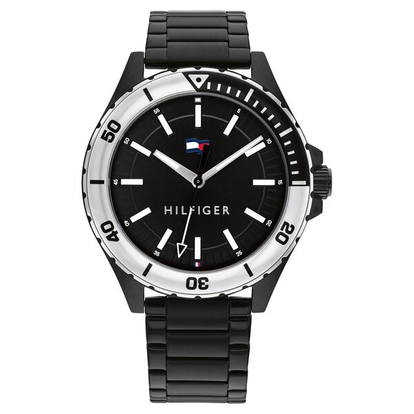 Tommy Hilfiger Quartz Analog Black Dial Stainless Steel Strap Watch for Men - image number 0