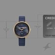 Fastrack Oceanyx Quartz Analog with Date Blue Dial Blue Strap Watch For Girls - image number 3