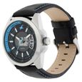 Fastrack Loopholes Quartz Analog with Date Black Dial Leather Strap Watch for Guys - image number 2
