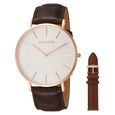 Police Quartz Analog White Dial Leather Strap Watch for Men - image number 0