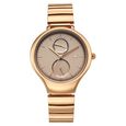 Fastrack Gelato rosegold multifunction metal strap watch with Caramel dial for Girls - image number 1