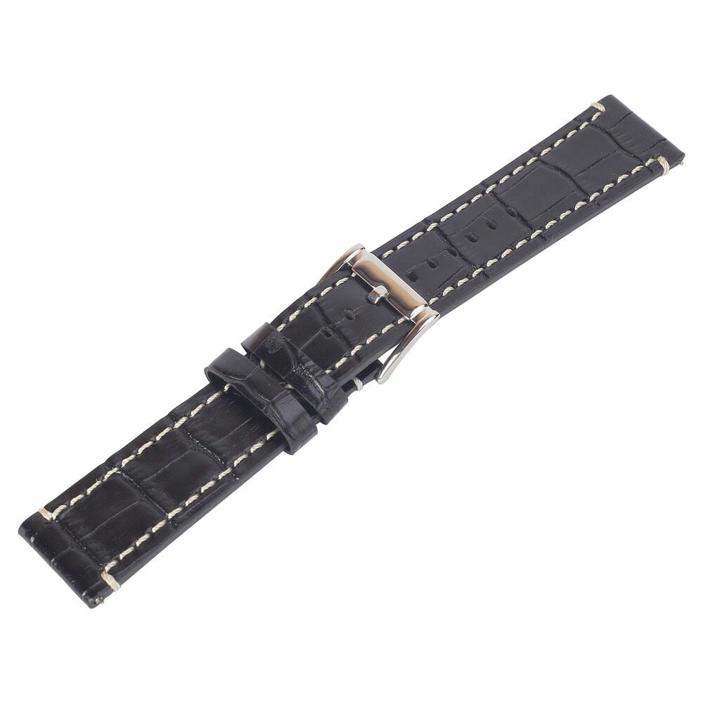 Buy Online 24 mm Black Genuine Leather Straps for Men 1001075024s p Titan