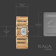 Titan Raga Ethereal Quartz Analog Mother of Pearl Dial Rose Gold Stainless Steel Strap Watch For Women - image number 3