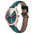 Fastrack Style Up Quartz Analog Green Dial Green Leather Strap Watch For Girls - image number 2