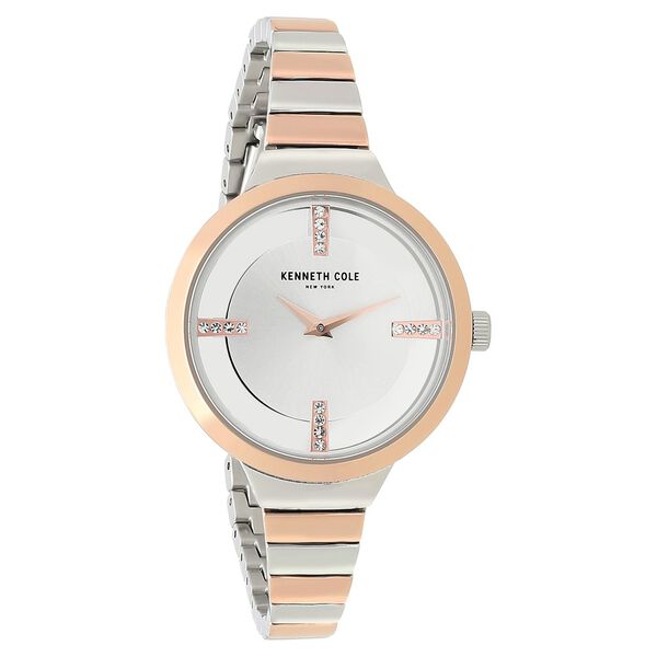 Kenneth Cole Quartz Analog Silver Dial Stainless Steel Strap Watch for Women - image number 1