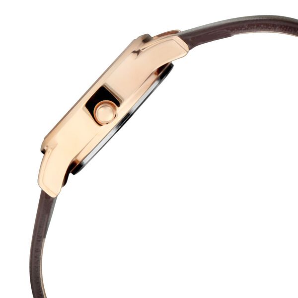 Titan Quartz Analog Silver Dial Leather Strap Watch for Women - image number 3
