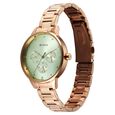 Titan Purple Razzle Dazzle Quartz Analog with Day and Date Green Dial Rose Gold Stainless Steel Strap Watch For Women - image number 2