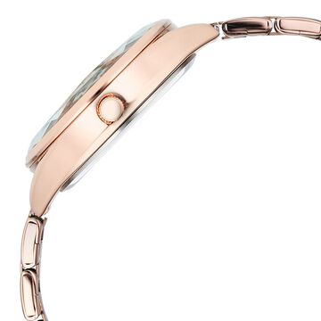 Fastrack Vyb Aurora Quartz Analog Rose Gold Dial Rose Gold Color Metal Strap Watch For Girls