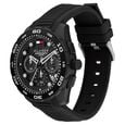 Tommy Hilfiger Quartz Chronograph Black Dial Black Silicone Strap Watch For Men - image number 1