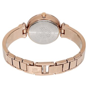 Anne Klein Quartz Analog Mother of Pearl Dial Metal Strap Watch for Women