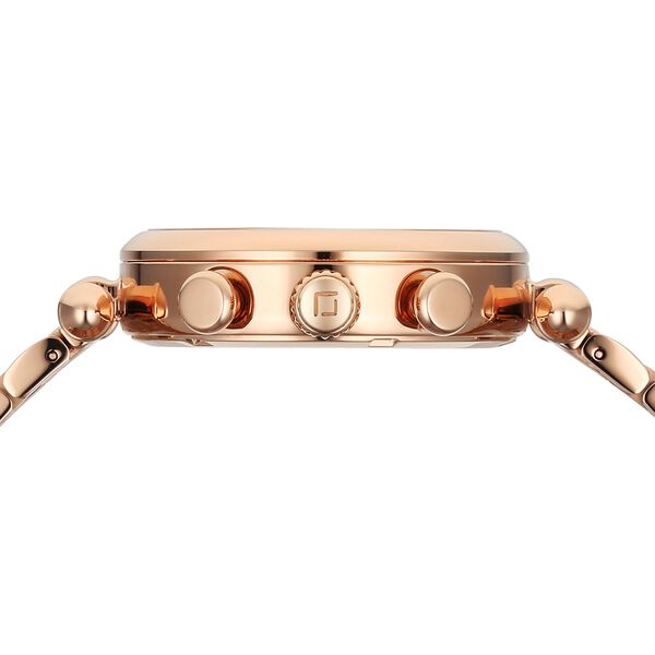 Xylys Quartz Chronograph Rose Gold Dial Rose Gold Stainless Steel Strap Watch For Women - image number 3