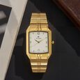 Titan Analog with Date Golden Dial Metal Strap watch for Men