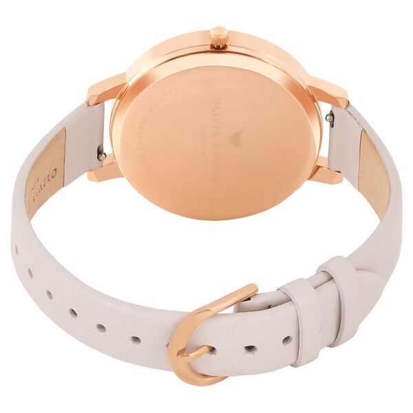 Olivia Burton Quartz Analog Multicoloured Dial Leather Strap Watch for Women - image number 4