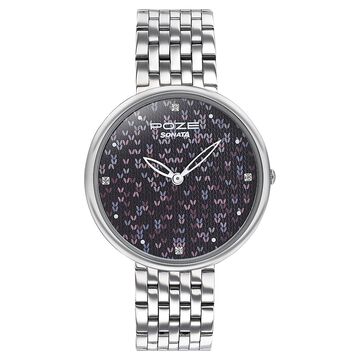Sonata Poze Quartz Analog Multicoloured Dial Stainless Steel Strap Watch For Women