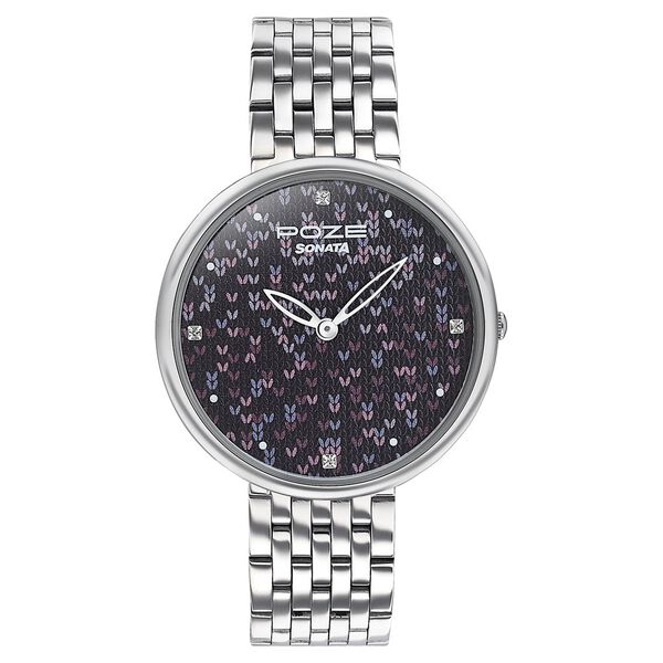 Sonata Poze Quartz Analog Multicoloured Dial Stainless Steel Strap Watch For Women - image number 1