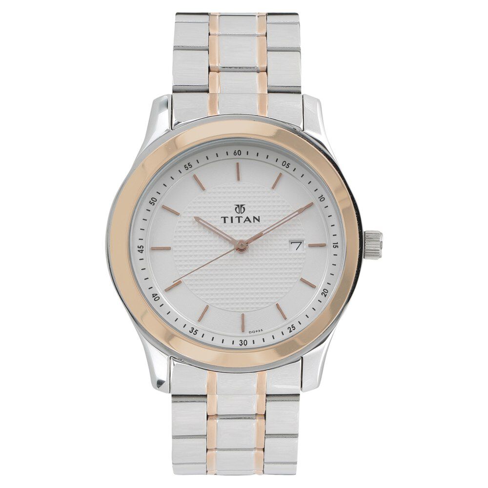 Titan 1627bm01 metal analog men's watch store