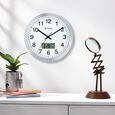 Titan Metallic Anadigi Wall Clock with Digital Display - 30 cm x 30 cm (Medium) - image number 1