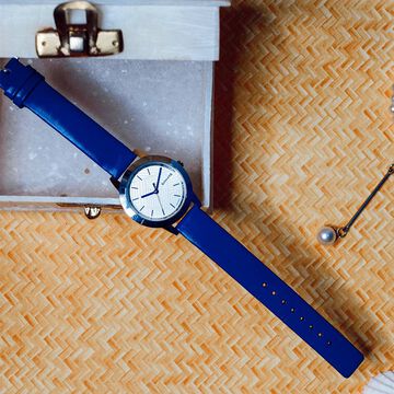 Sonata Splash White Dial Women Watch With Leather Strap
