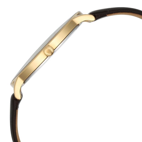 Titan Nebula Lustre 18k Gold Analog Leather Strap Watch for Men - image number 3