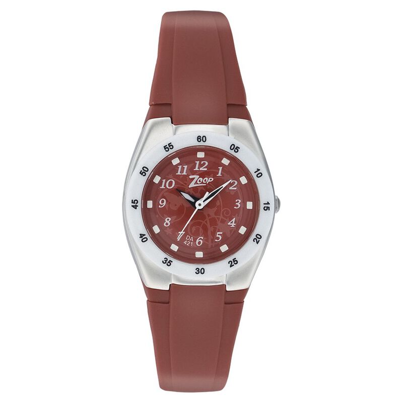 Zoop By Titan Quartz Analog Red Dial Plastic Strap Watch for Kids