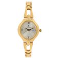 Titan Karishma White Dial Analog with Day and Date Metal Strap Watch for Women