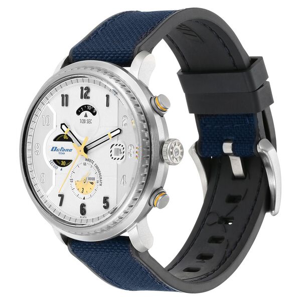 Titan Octane Aerobatics Silver Dial Chronograph Nylon Strap watch for Men - image number 2