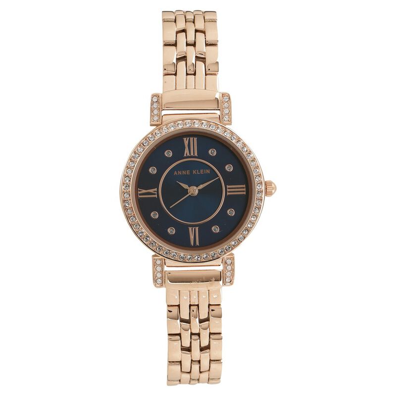 Anne Klein Quartz Analog Blue Dial Metal Strap Watch for Women