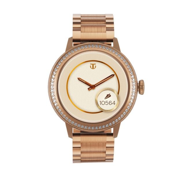 Titan Valerie Premium Smartwatch with All 316L SS construction, Skin Temp. Sensor, Women’s Health, SingleSync BT Calling - image number 0