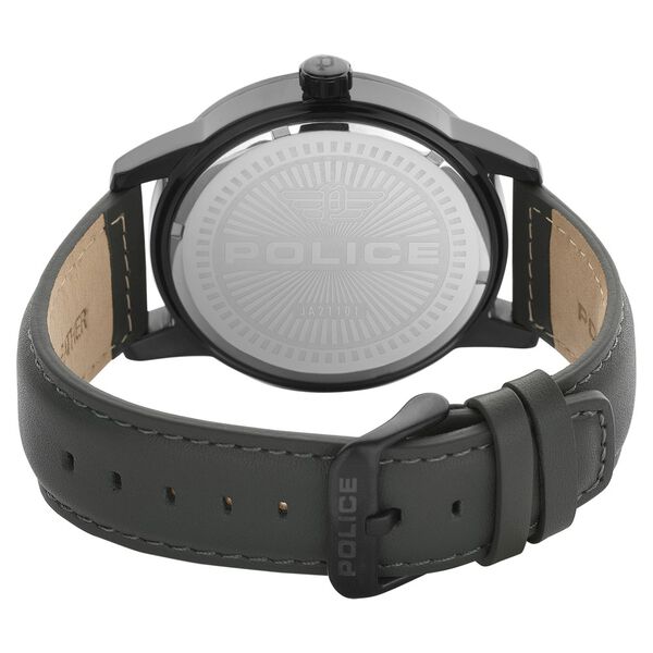 Police Quartz Analog Grey Dial Leather Strap Watch for Men - image number 2