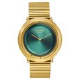 Sonata Sleek Black Dial Black-Tone Metal Bracelet Watch