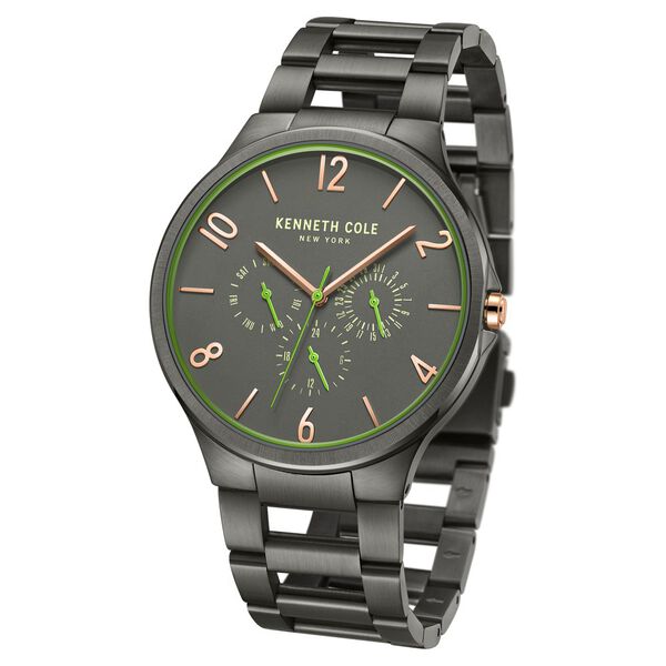 Kenneth Cole Quartz Multifunction Green Dial Stainless Steel Strap Watch for Men - image number 1