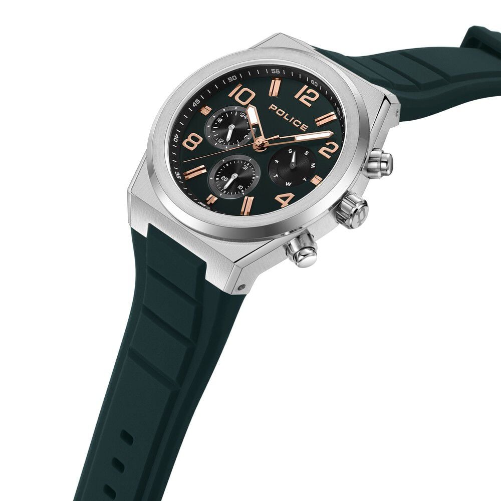 Buy Online Police Multifunction Green Dial Watch for Men
