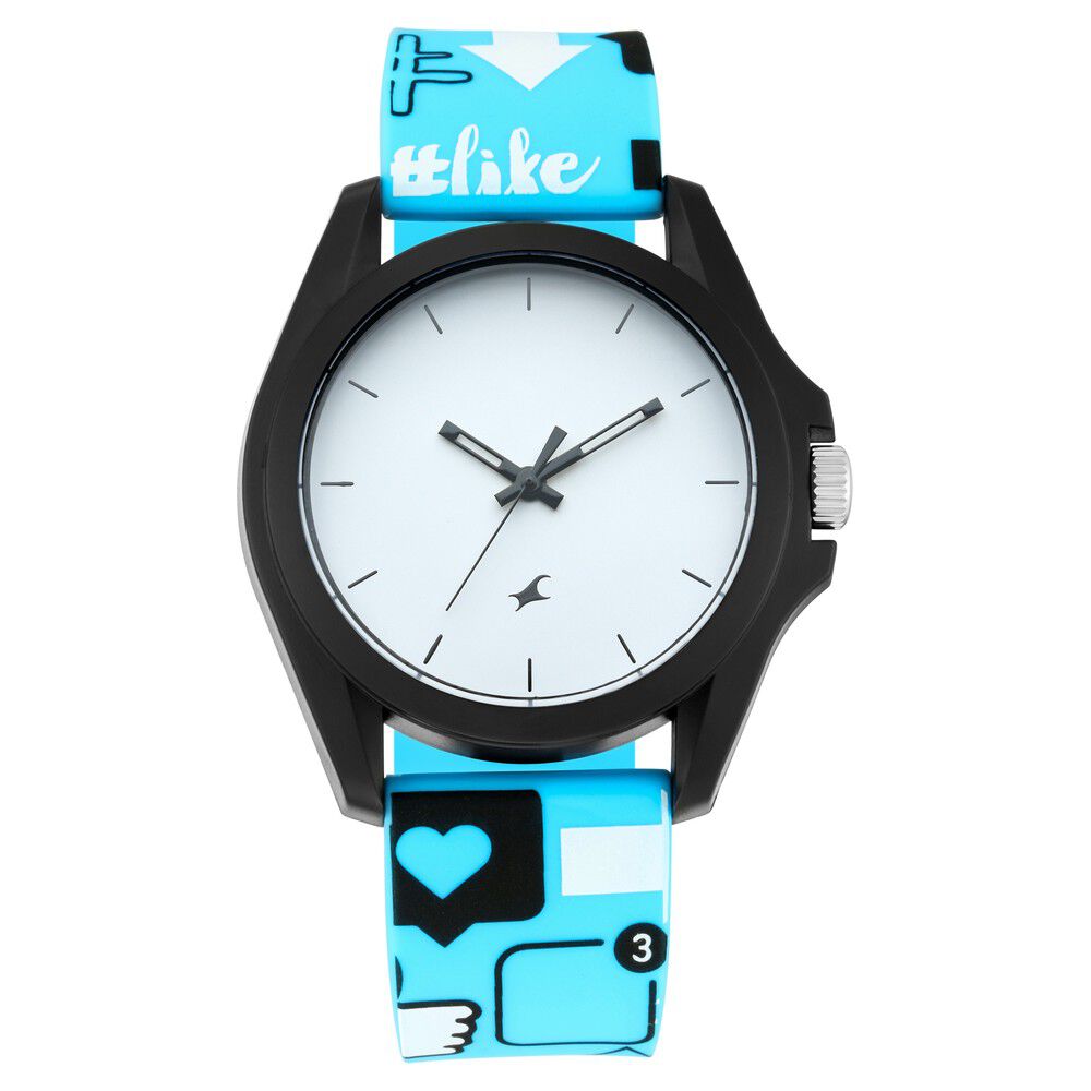 Fastrack white dial analog unisex watch store