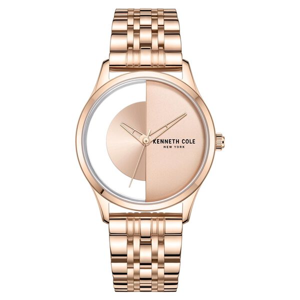 Kenneth Cole Quartz Analog Rose Gold Dial Stainless Steel Strap Watch for Women - image number 0