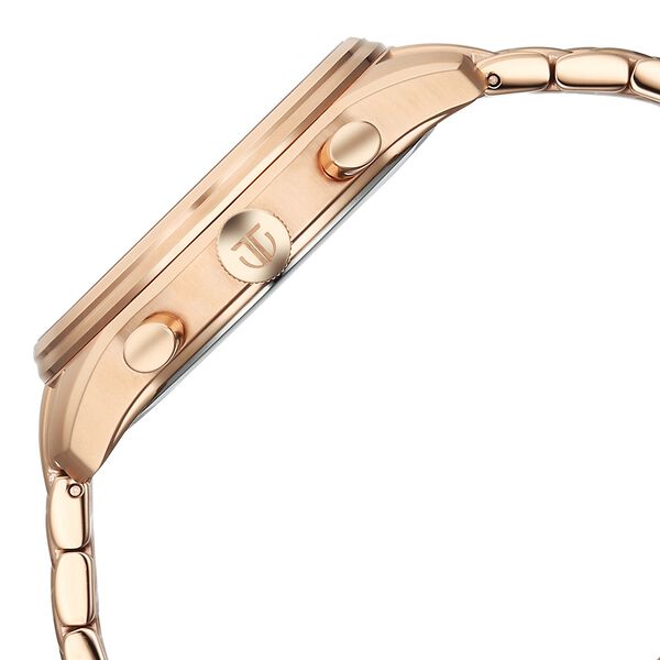 Titan Micromotors Analog with Independent Hour, Minute and 2nd Sub-Dial Rose Gold Stainless Steel Strap Watch for Men - image number 5