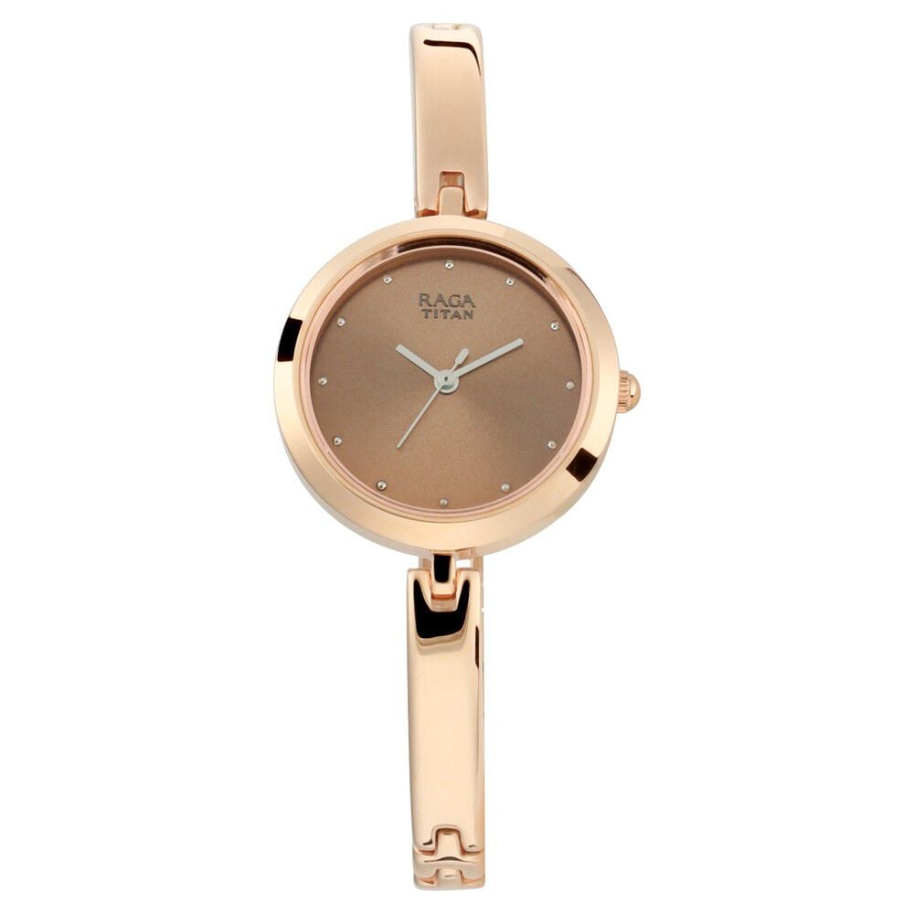 Buy Online Titan Raga Viva Rose Gold Dial Women Watch With Metal
