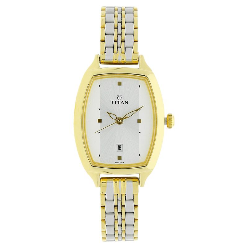 Titan Karishma Silver Dial Women Watch With Stainless Steel Strap - image number 0