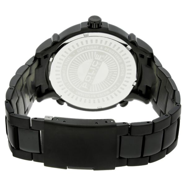Police Quartz Multifunction Black Dial Metal Strap Watch for Men - image number 3