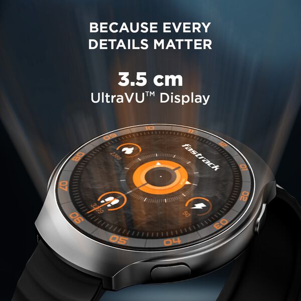 Fastrack VOX CirQ Smartwatch 3.5CM Ultra Vu Display, AI Watcface,AI Chat, 24/7 Health Suite, BT Calling, SpO2, HRM, IP68 - image number 1