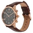 Police Quartz Chronograph Grey Dial Leather Strap Watch for Men - image number 1