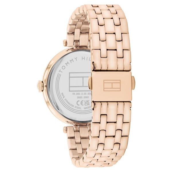 Tommy Hilfiger Quartz Analog Rose Gold Dial Rose Gold Stainless Steel Strap Watch for Women - image number 2