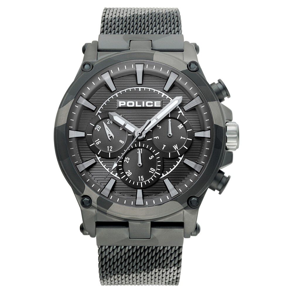 Police full black watch shop