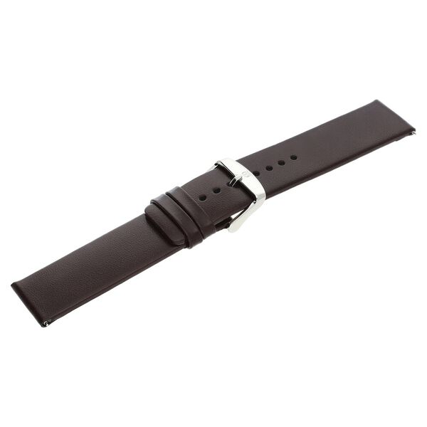 22 mm Brown Genuine Leather Strap for Men - image number 3